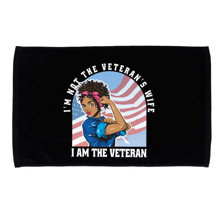 Black African American Veteran VeteranS Day Quote Gift Microfiber Hand Towel