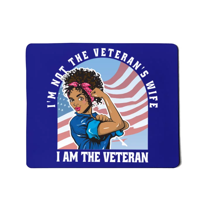 Black African American Veteran VeteranS Day Quote Gift Mousepad