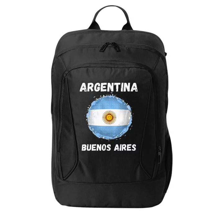 Buenos Aires Argentina Vintage Sport Argentine Flag Souvenir City Backpack