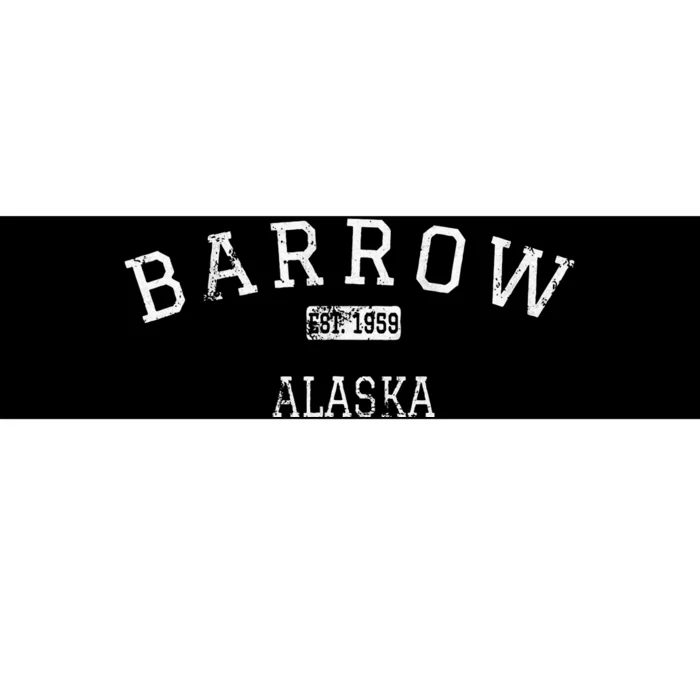 Barrow Alaska Ak Vintage Bumper Sticker