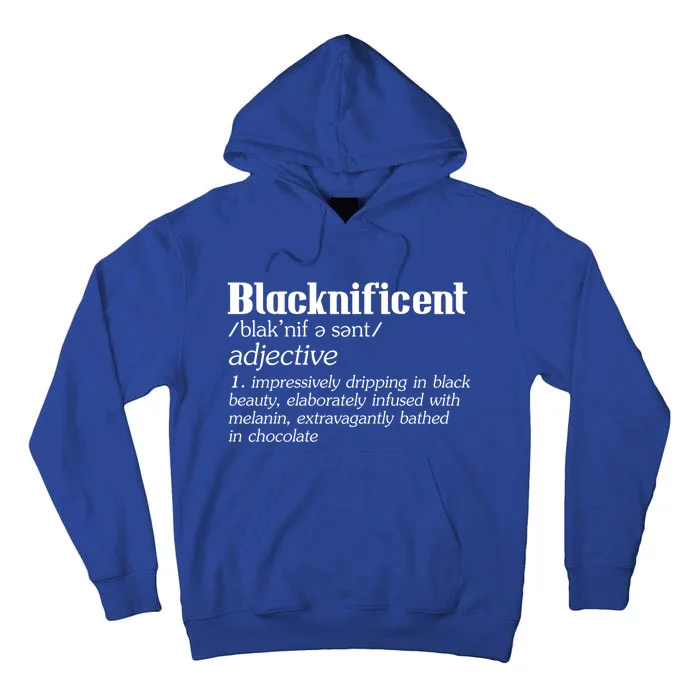 Blacknificent Afro African Pro Black History Gift Tall Hoodie