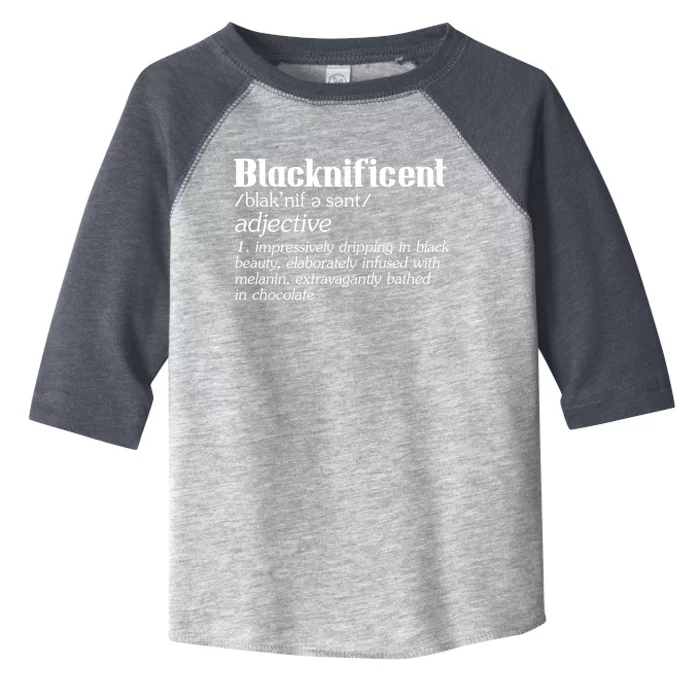 Blacknificent Afro African Pro Black History Gift Toddler Fine Jersey T-Shirt