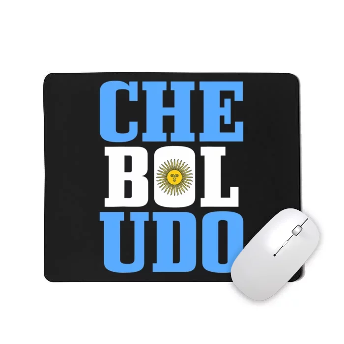 Boludo Argentina Argentinian Flag Pride Roots Funny Mousepad