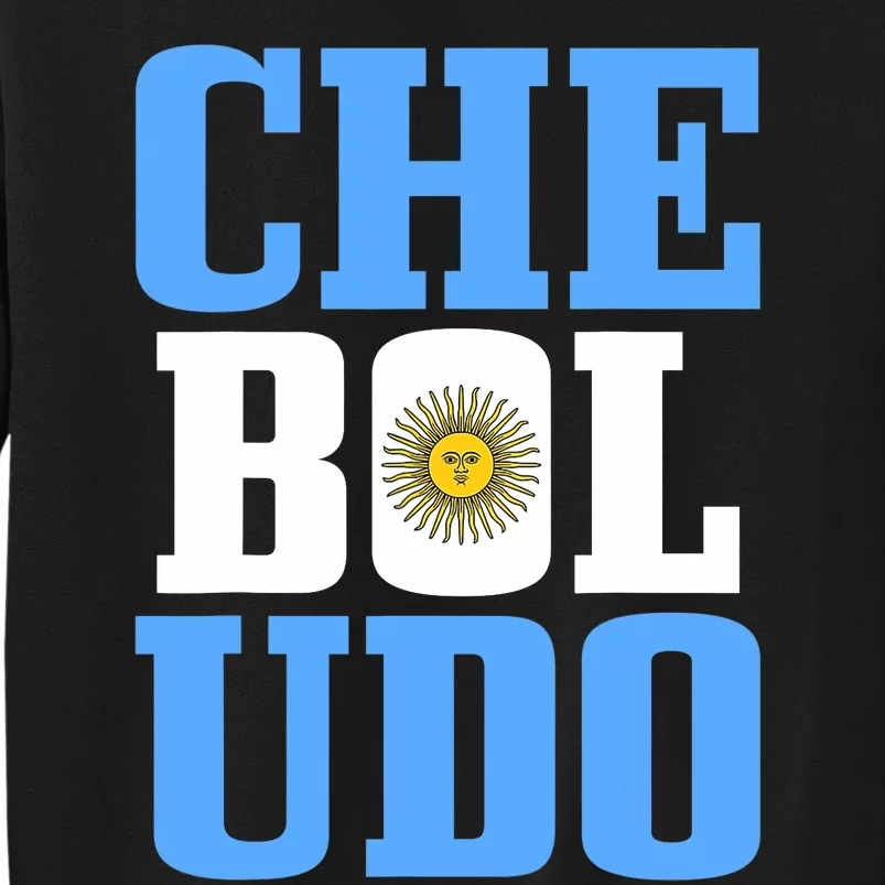 Boludo Argentina Argentinian Flag Pride Roots Funny Tall Sweatshirt