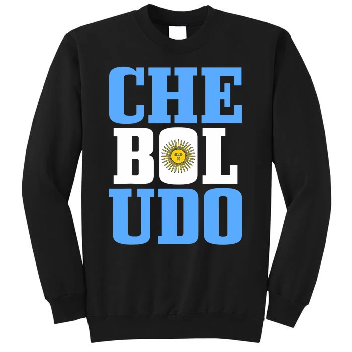 Boludo Argentina Argentinian Flag Pride Roots Funny Tall Sweatshirt