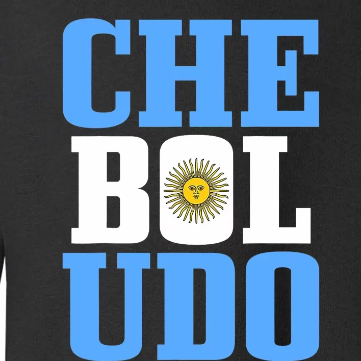 Boludo Argentina Argentinian Flag Pride Roots Funny Toddler Sweatshirt