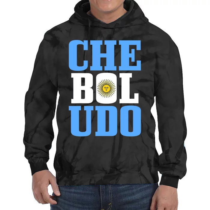 Boludo Argentina Argentinian Flag Pride Roots Funny Tie Dye Hoodie