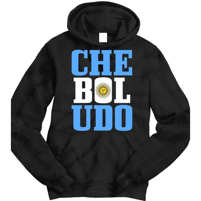 Boludo Argentina Argentinian Flag Pride Roots Funny Tie Dye Hoodie