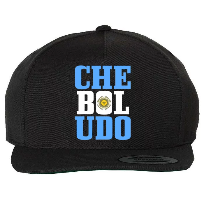 Boludo Argentina Argentinian Flag Pride Roots Funny Wool Snapback Cap