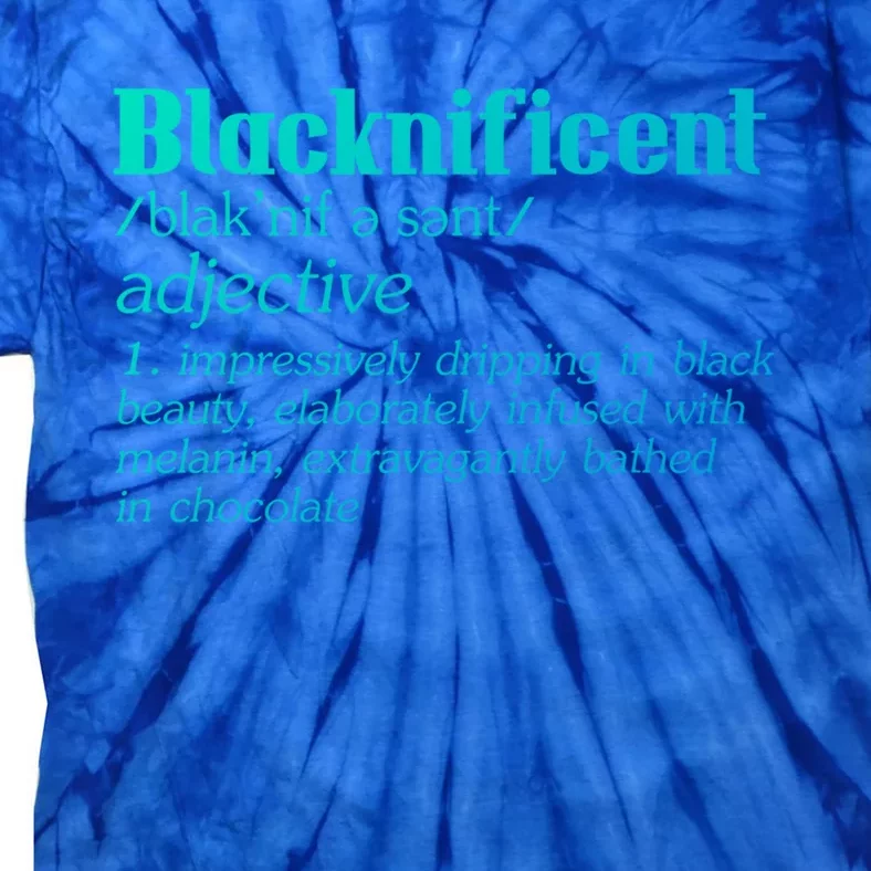 Blacknificent Afro African Pro Black History Gift Tie-Dye T-Shirt