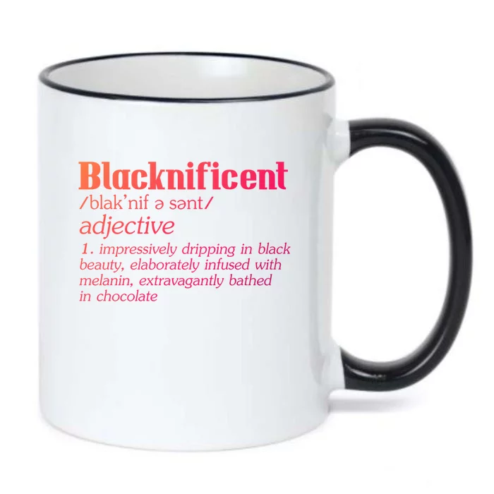 Blacknificent Afro African Pro Black History Gift Black Color Changing Mug