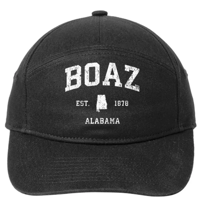 Boaz Alabama Al Vintage Athletic Sports Design 7-Panel Snapback Hat