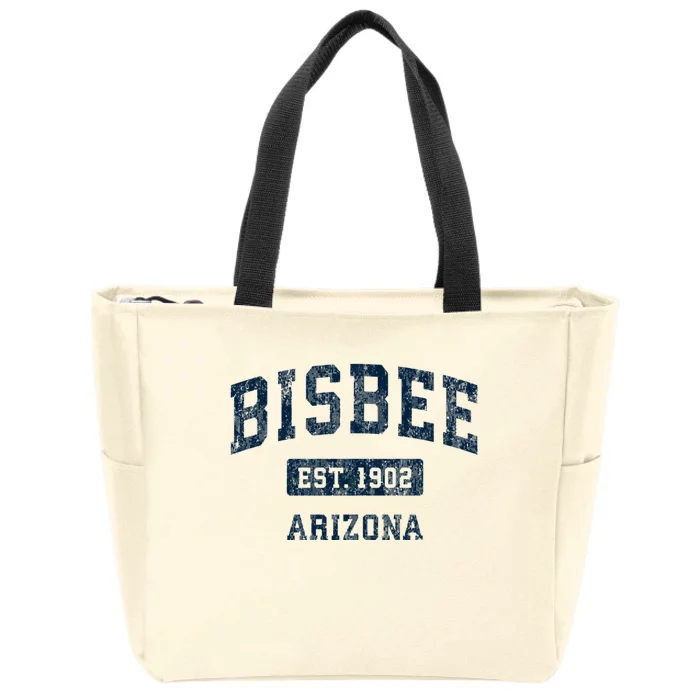 Bisbee Arizona Az Vintage Sports Zip Tote Bag