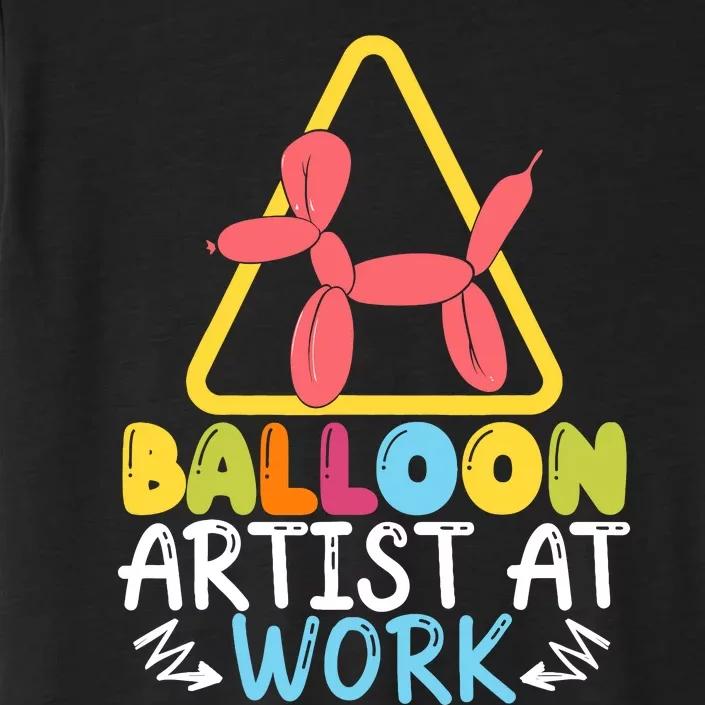 Balloon Artist At Work Balloon Twisting Balloon Modeling ChromaSoft Performance T-Shirt