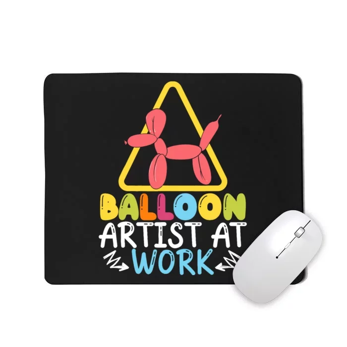 Balloon Artist At Work Balloon Twisting Balloon Modeling Mousepad