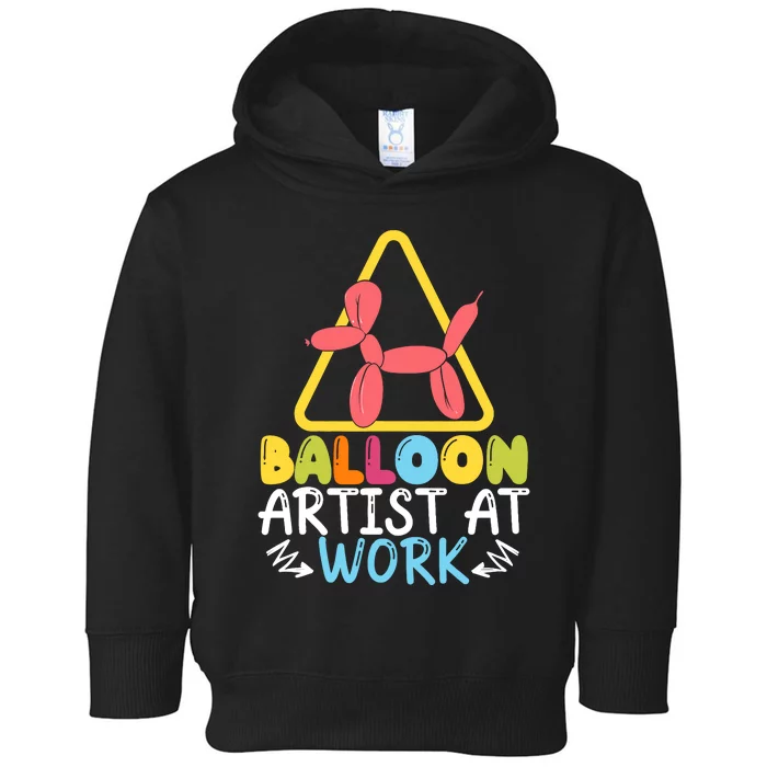 Balloon Artist At Work Balloon Twisting Balloon Modeling Toddler Hoodie