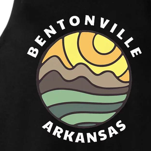 Bentonville Arkansas Ar Mountain Vacation Souvenir Ladies Tri-Blend Wicking Tank