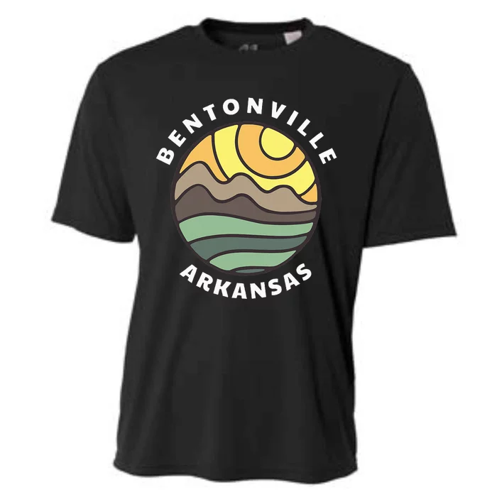 Bentonville Arkansas Ar Mountain Vacation Souvenir Cooling Performance Crew T-Shirt