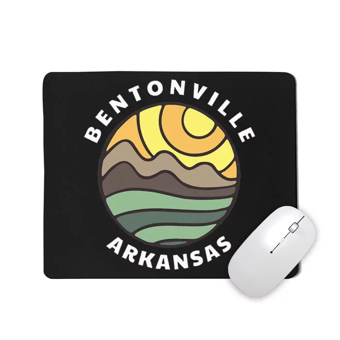 Bentonville Arkansas Ar Mountain Vacation Souvenir Mousepad