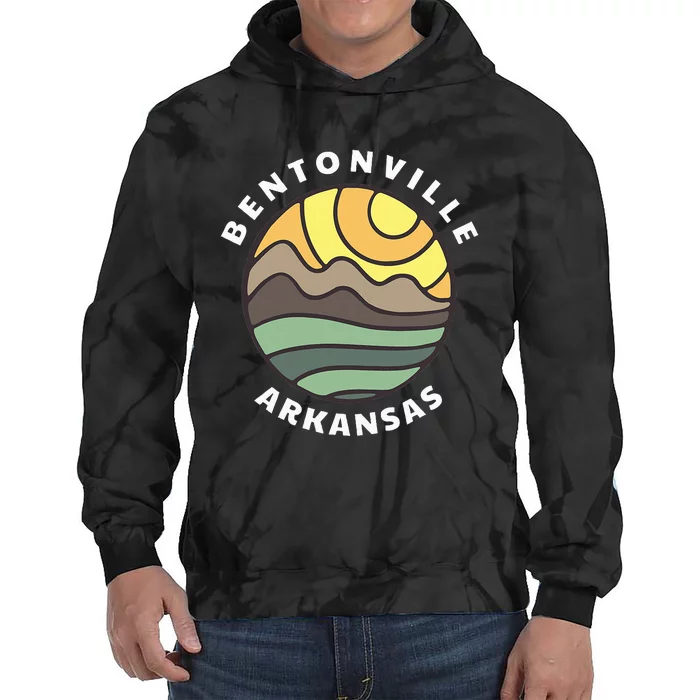 Bentonville Arkansas Ar Mountain Vacation Souvenir Tie Dye Hoodie