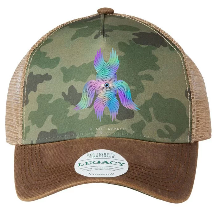 Biblically Accurate Angel Rainbow Seraph Be Not Afraid Legacy Tie Dye Trucker Hat