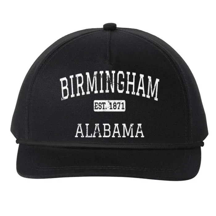 Birmingham Alabama AL Vintage Snapback Five-Panel Rope Hat