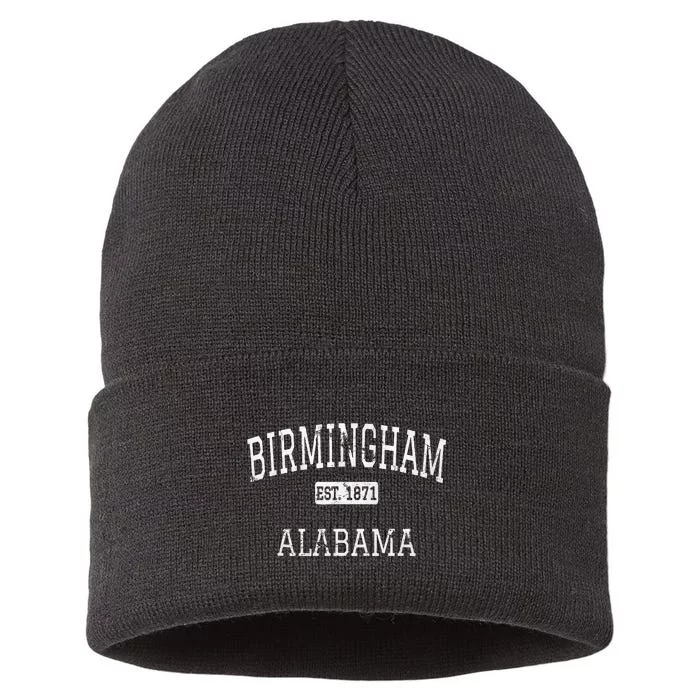 Birmingham Alabama AL Vintage Sustainable Knit Beanie