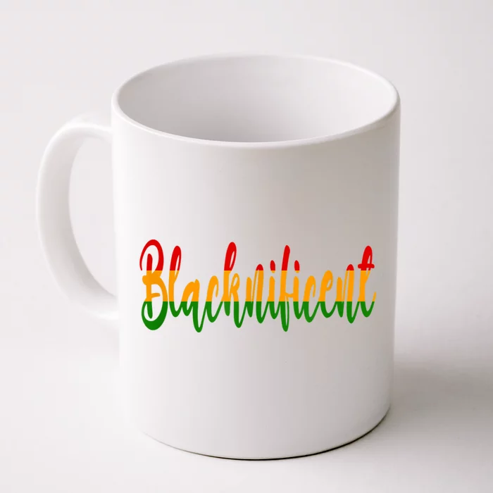 Blacknificent African American Heritage Black History Month Front & Back Coffee Mug