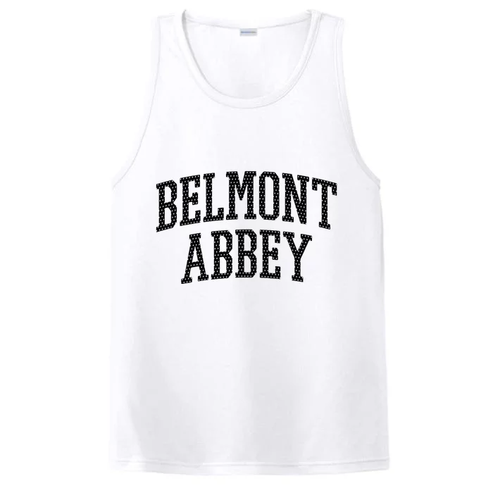 Belmont Abbey Arch Vintage College University Alumni Style Performance Tank