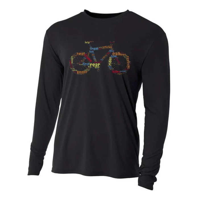 Bicycle Amazing Anatomy Cycling Cooling Performance Long Sleeve Crew