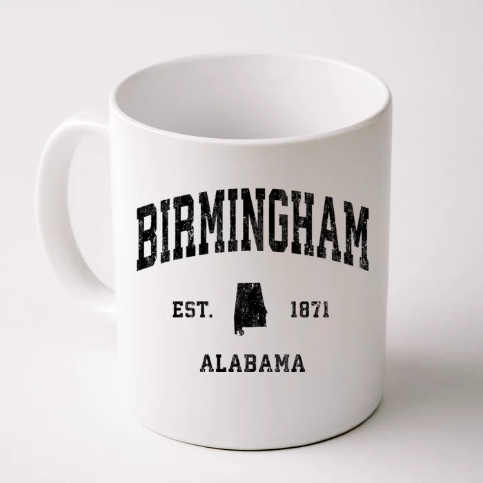 Birmingham Alabama Al Vintage Athletic Black Sports Front & Back Coffee Mug