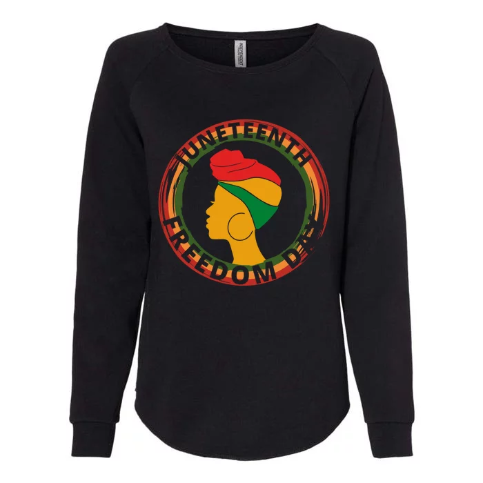 Black Afro American Celebrate Junenth 1865 Freedoom Funny Gift Womens California Wash Sweatshirt