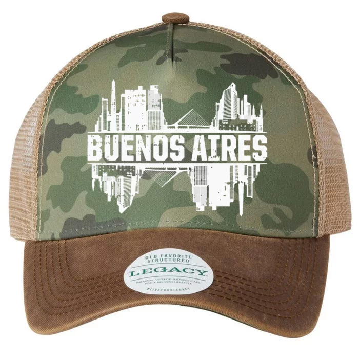 Buenos Aires Argentina Skyline Legacy Tie Dye Trucker Hat