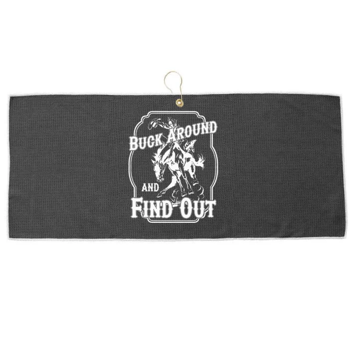 Buck Around And Find Out Large Microfiber Waffle Golf Towel