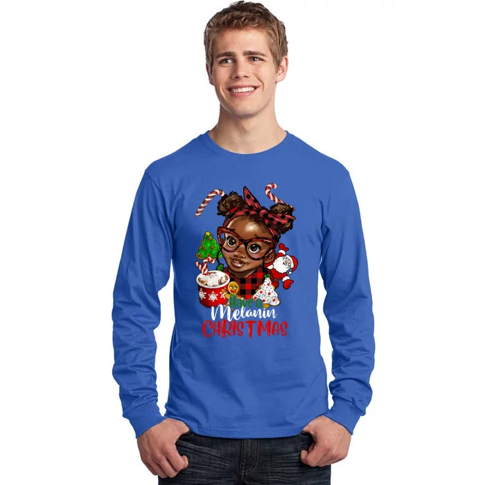 Black African American Melanin Christmas Gift Tall Long Sleeve T-Shirt