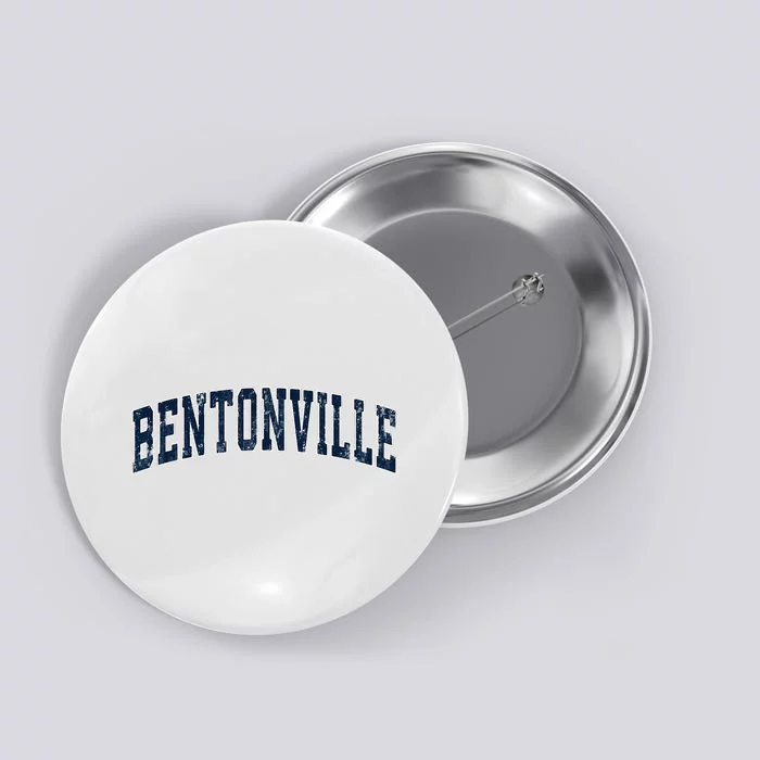 Bentonville Arkansas Ar Vintage Sports Design Button