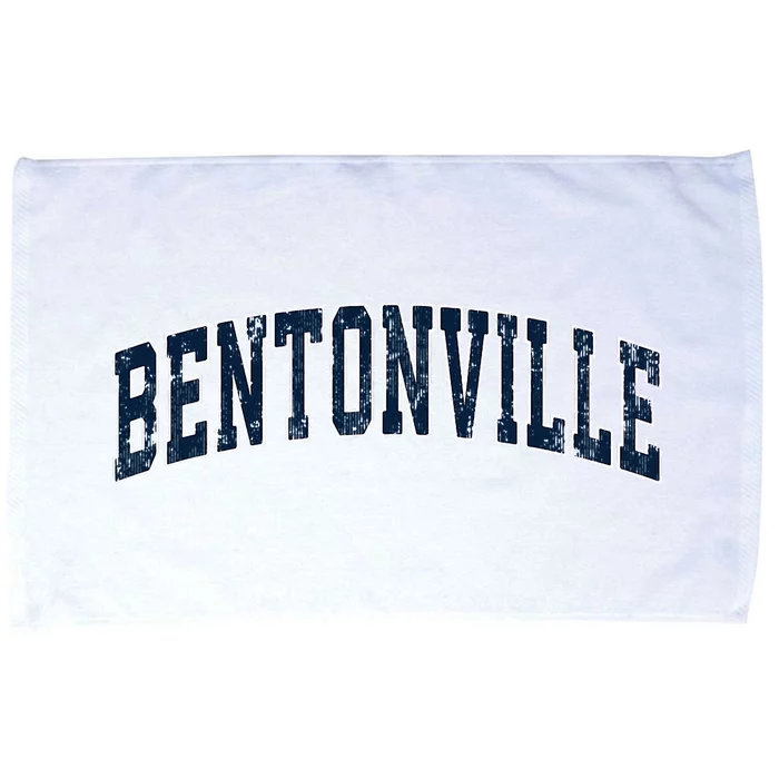 Bentonville Arkansas Ar Vintage Sports Design Microfiber Hand Towel