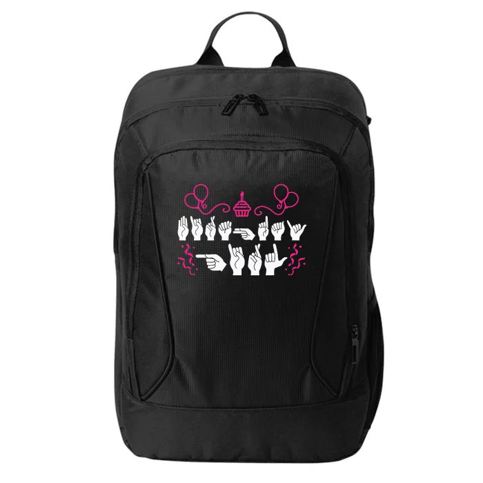 Birthday ASL American Sign Language City Backpack