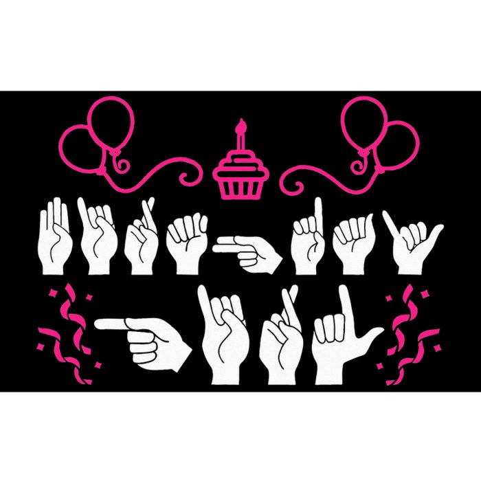 Birthday ASL American Sign Language Bumper Sticker