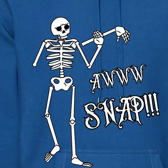 Broken Arm Awww Snap! Skeleton Broken Bone Premium Hoodie