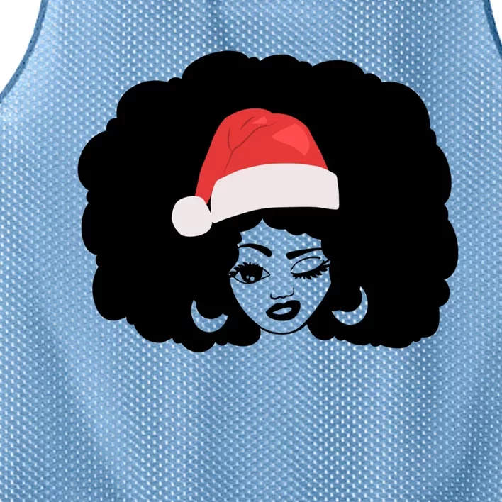 Black African American Mrs Claus Christmas Pajamas 2021 Xmas Gift Mesh Reversible Basketball Jersey Tank