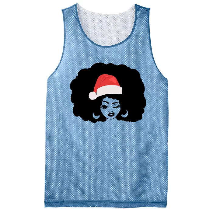 Black African American Mrs Claus Christmas Pajamas 2021 Xmas Gift Mesh Reversible Basketball Jersey Tank