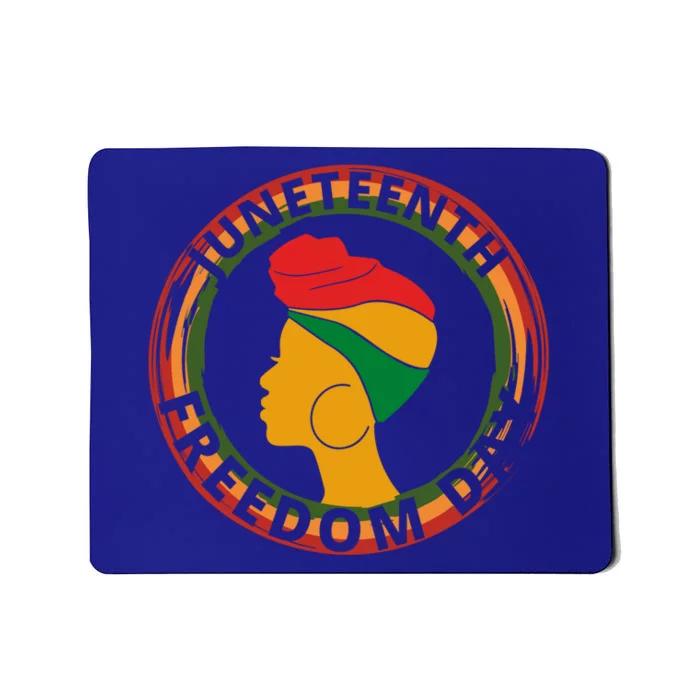 Black Afro American Celebrate Junenth 1865 Freedoom Gift Mousepad