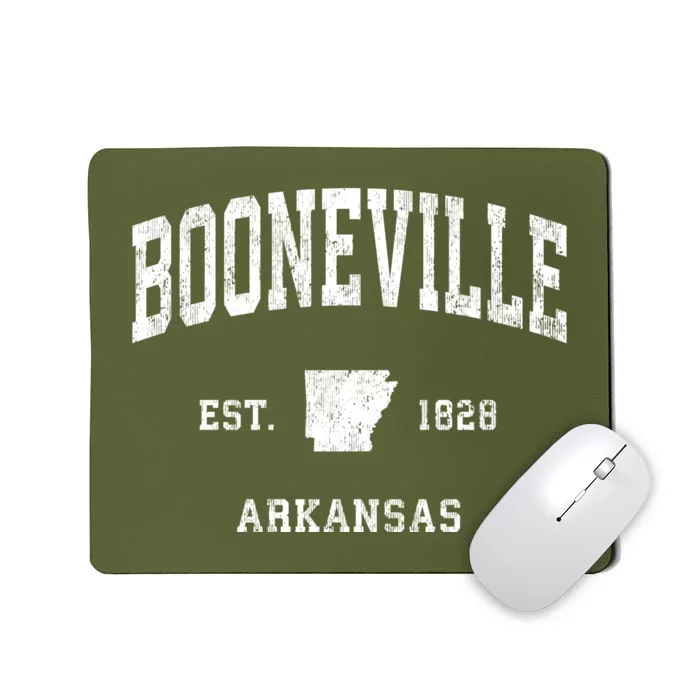 Booneville Arkansas Ar Vintage Athletic Sports Mousepad