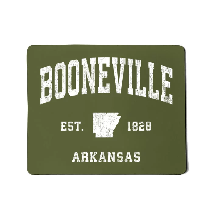 Booneville Arkansas Ar Vintage Athletic Sports Mousepad