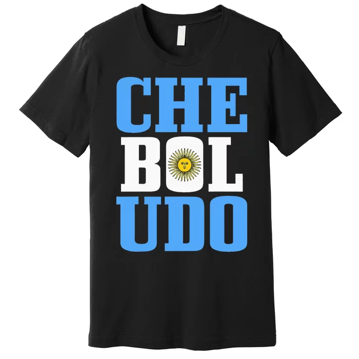 Boludo Argentina Argentinian Flag Pride Roots Premium T-Shirt