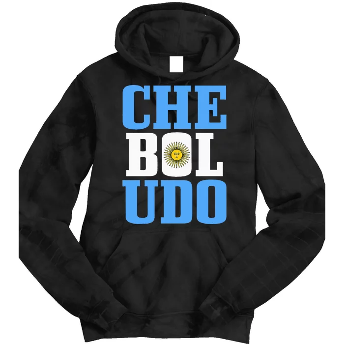 Boludo Argentina Argentinian Flag Pride Roots Tie Dye Hoodie