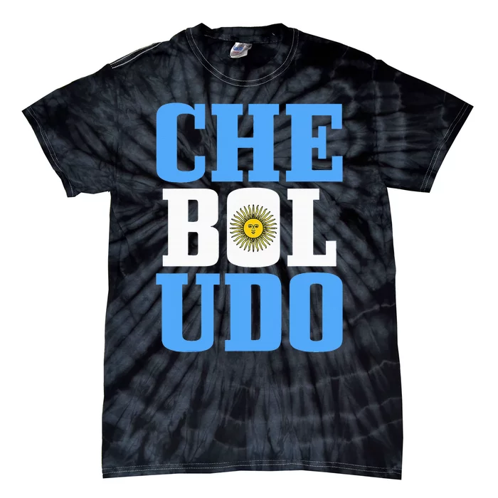 Boludo Argentina Argentinian Flag Pride Roots Tie-Dye T-Shirt