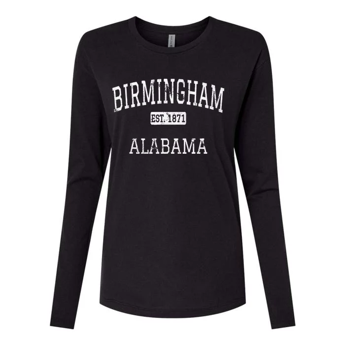 Birmingham Alabama AL Vintage Womens Cotton Relaxed Long Sleeve T-Shirt