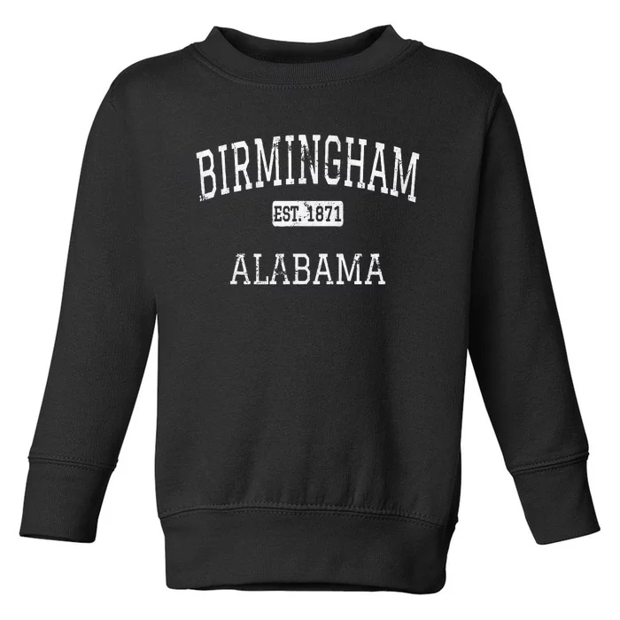 Birmingham Alabama AL Vintage Toddler Sweatshirt